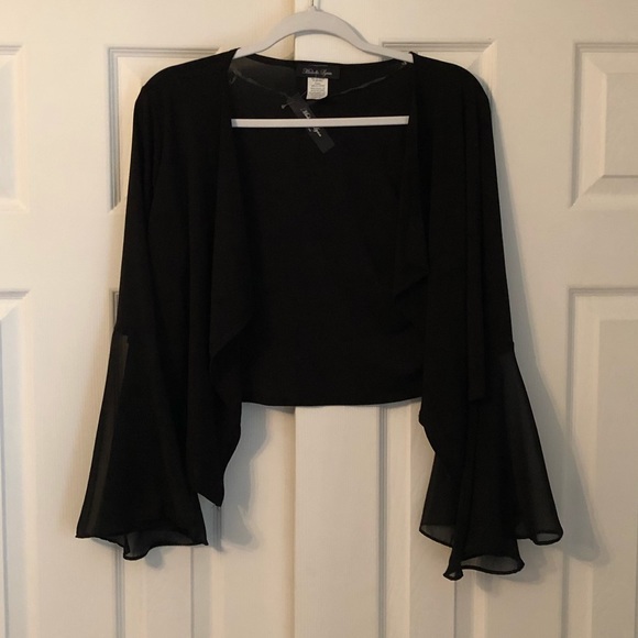 NWT Michelle Lynn Black Shawl - Picture 3 of 10